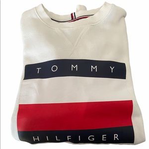 White Tommy Hilfiger Crewneck